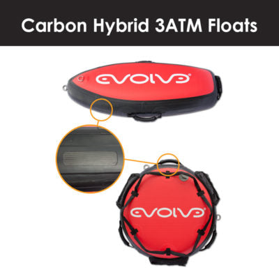 * HYBRID 3ATM FLOATS – CARBON REINFORCED