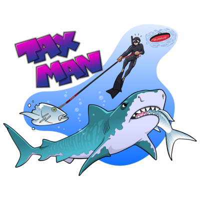 Camiseta premium unisex Tiger Shark de Tax Man