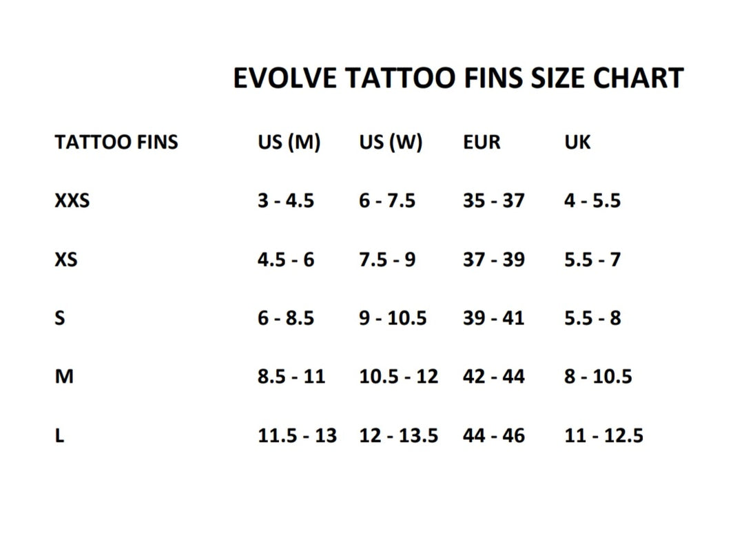 Tattoo Long Fins – UNU LT