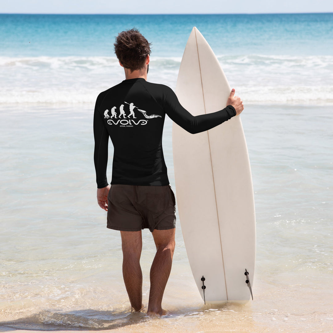 Evolve Logo Rashguard, White, back