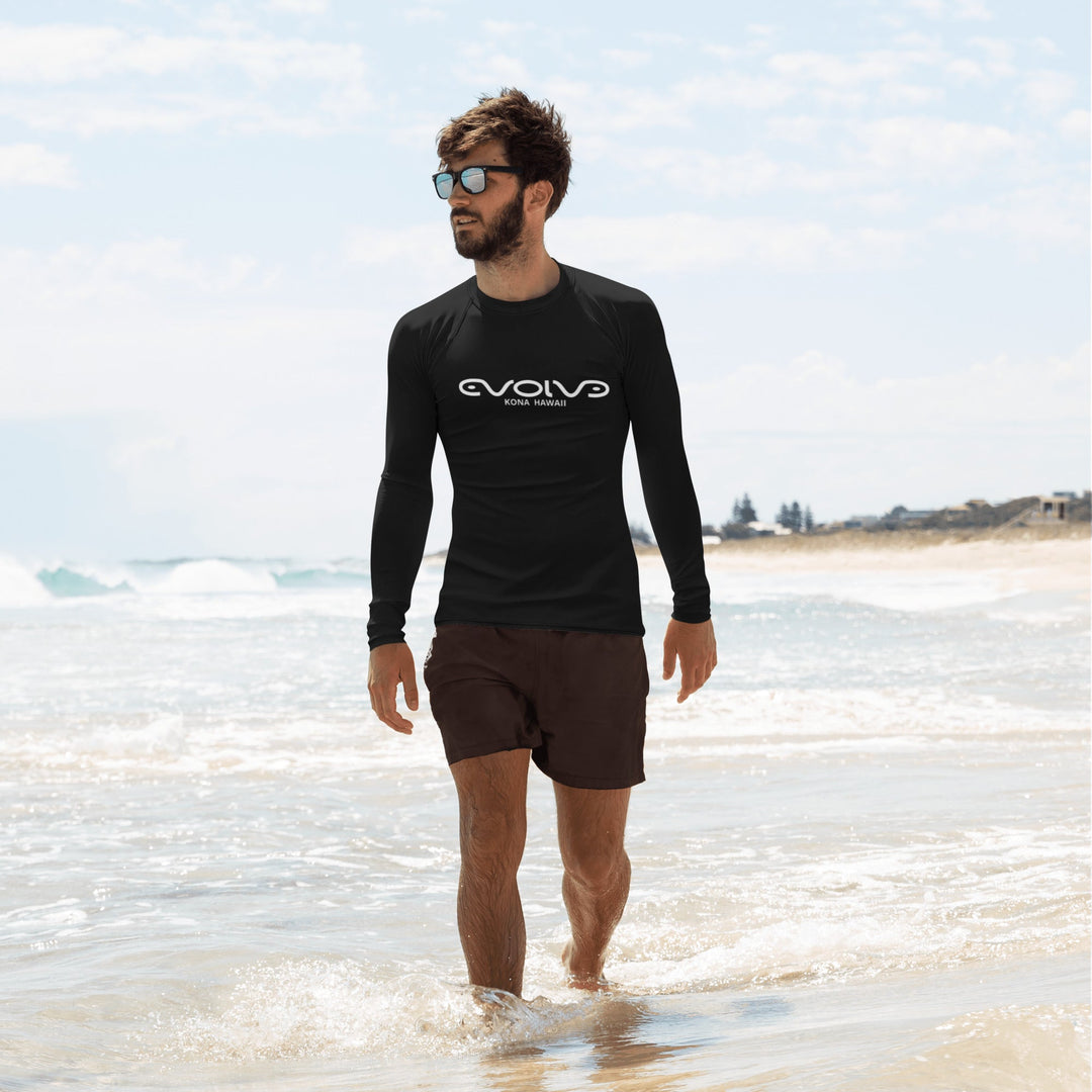 Evolve Logo Rashguard, White, front