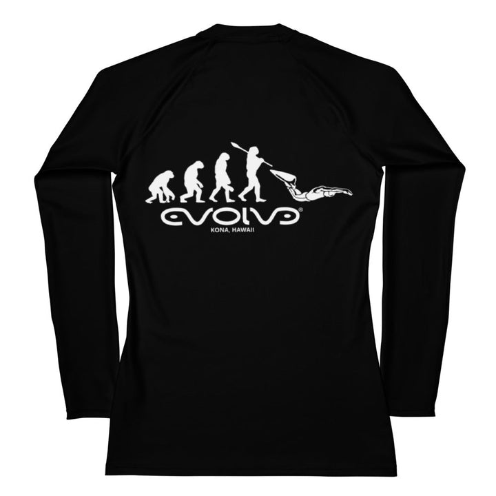 Evolve Logo Rashguard, White, women&