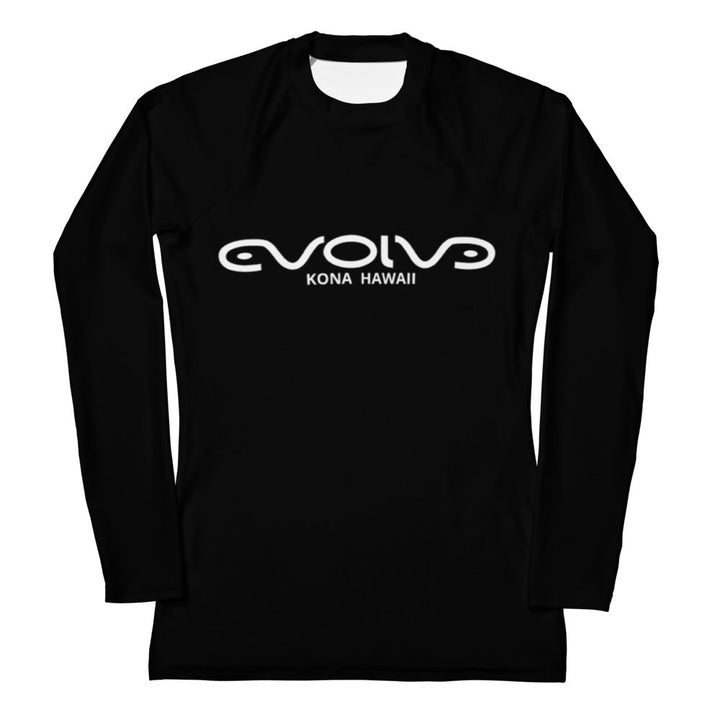 Evolve Logo Rashguard, White, women&