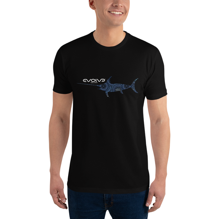 Marlin Tribal Premium Men’s Fitted Tee 01