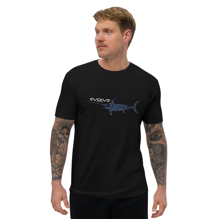 Marlin Tribal Premium Men’s Fitted Tee 01