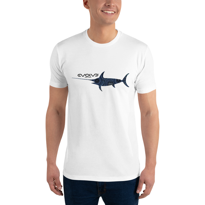 Marlin Tribal Premium Men’s Fitted Tee 01