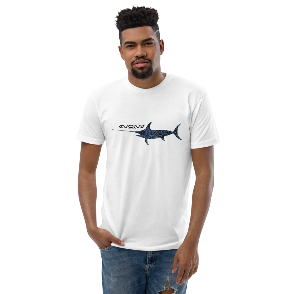 Marlin Tribal Premium Men’s Fitted Tee 01