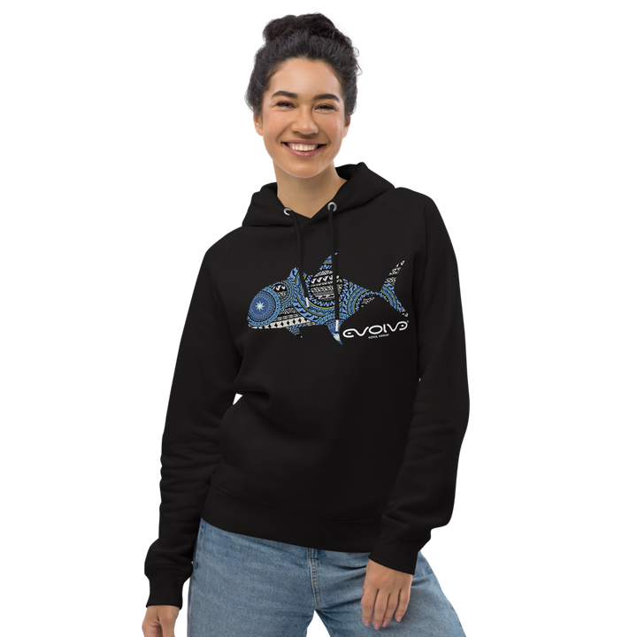 Sudadera Ulua Tribal Azul Orgánica Eco – Unisex