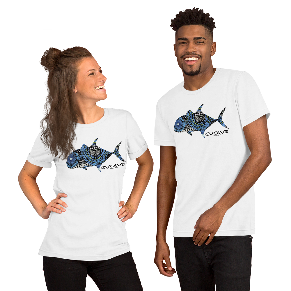 Camiseta Ulua Azul Tribal Premium - Unisex